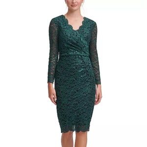 Lace suplice sheath dress - new size 14